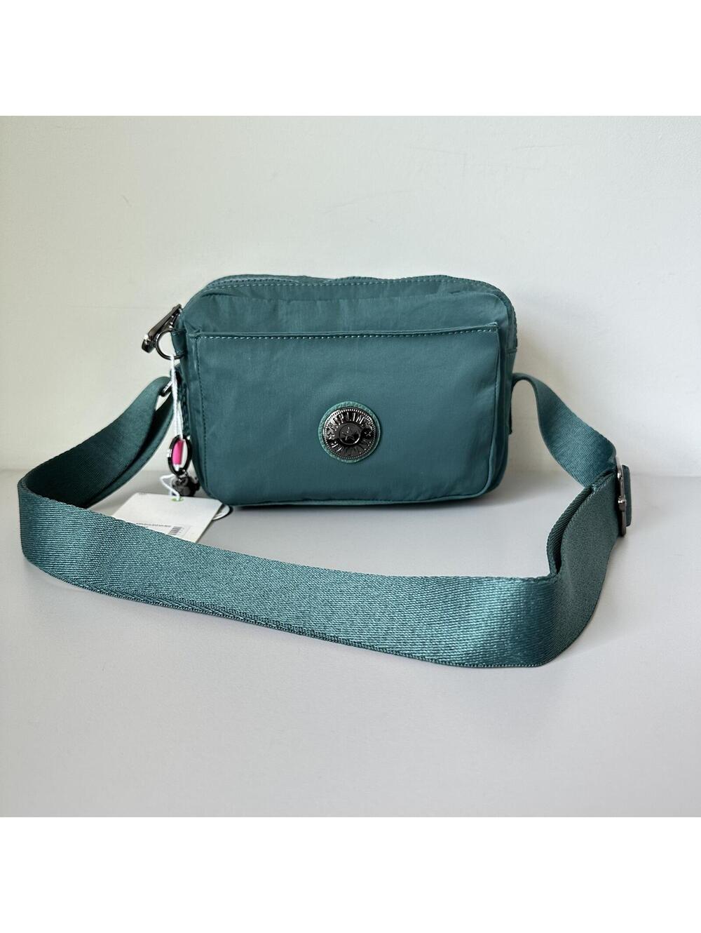 Kipling x Barbie Abanu Small Crossbody Bag Deepest Emerlad NWT